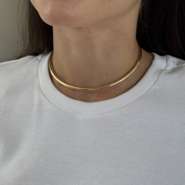 Choker lisa dourada