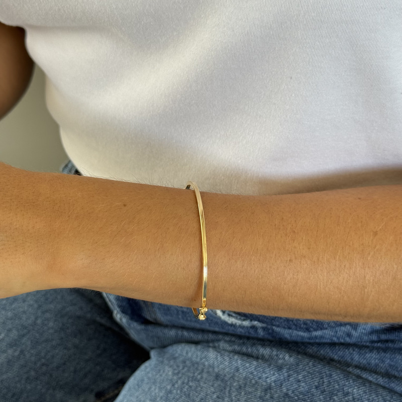 Bracelete quadrado dourado