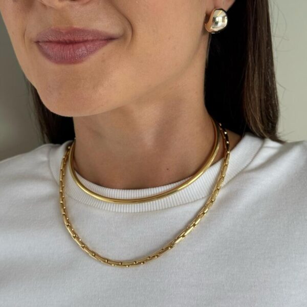Choker lisa dourada - Imagem 2