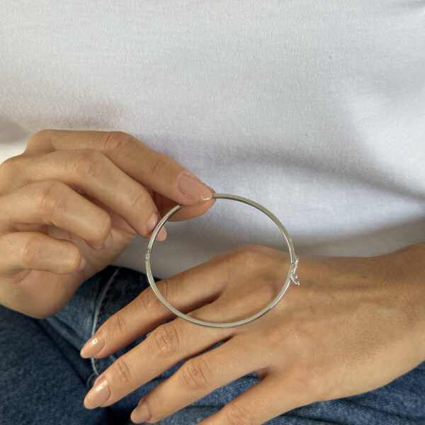 Bracelete quadrado prata - Imagem 2