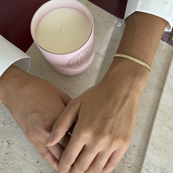 Pulseira de malha dourada - Imagem 3