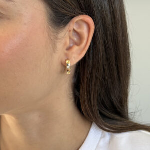 Argola diva dourado P