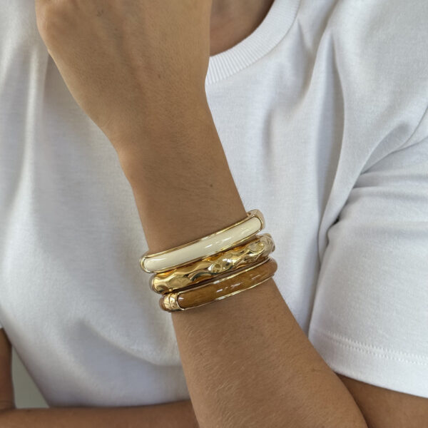 Bracelete esmaltado off white - Imagem 2